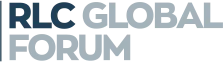 "RLC Global Forum" logo in blue text.
